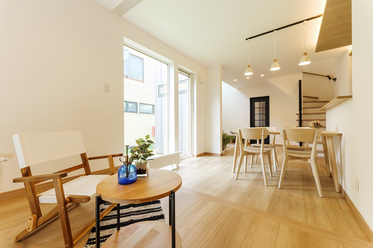 開放感あふれる約19畳のLDK